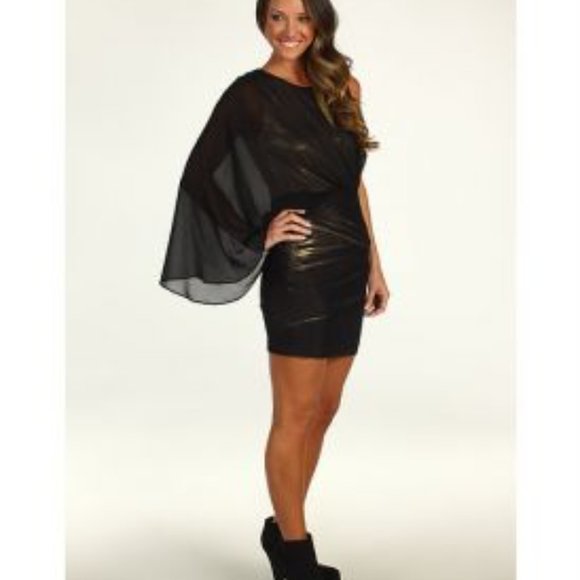 BCBGMaxAzria Kina Draped Cocktail Dress - sz XXS - Picture 5 of 6